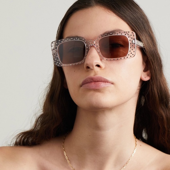 NEW CL4213IS 27E CELINE PINK BROWN SQUARE WOMEN CELINE SUNGLASSES